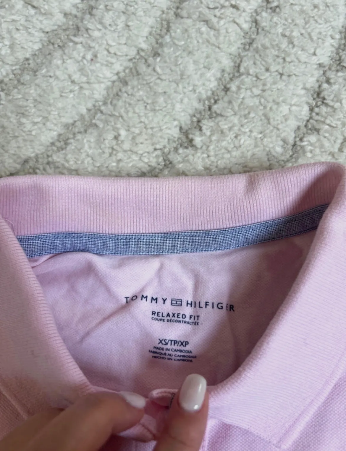 polo rose clair tommy hilfiger relaxed fit  – Tommy Hilfiger – taille XS 3