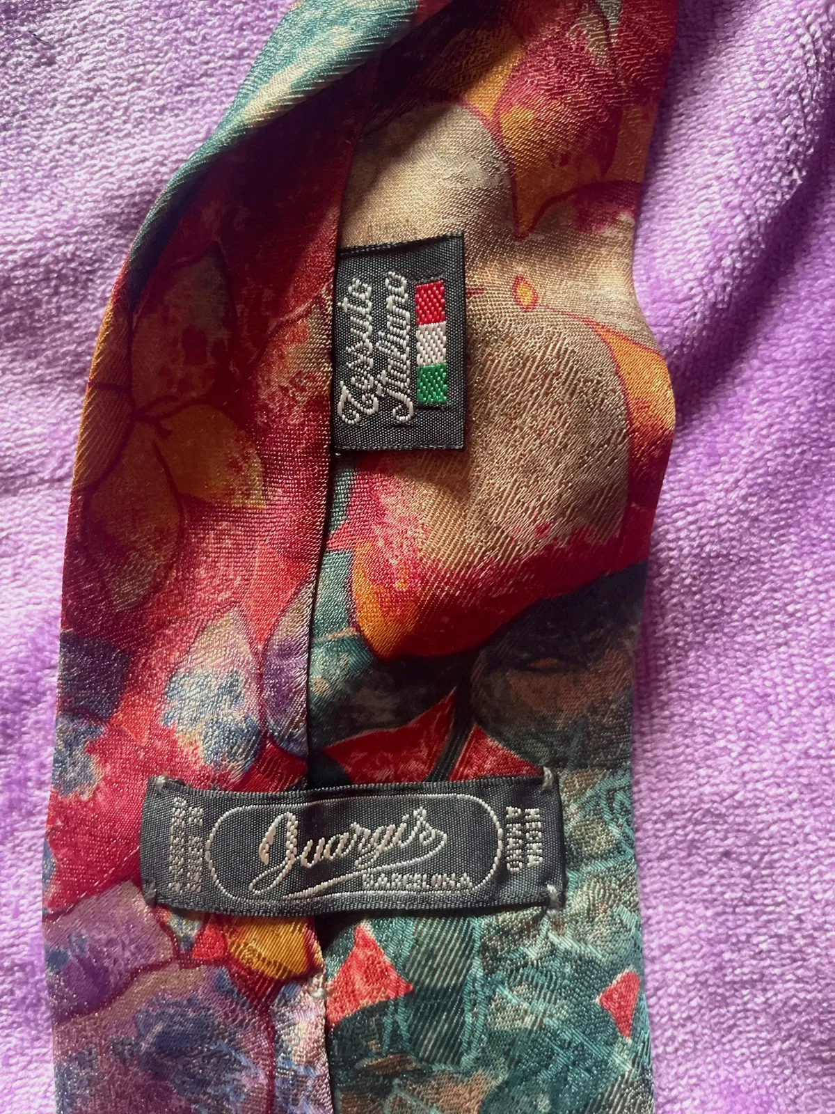 Corbata floral hecha a mano – Made In Italy 5