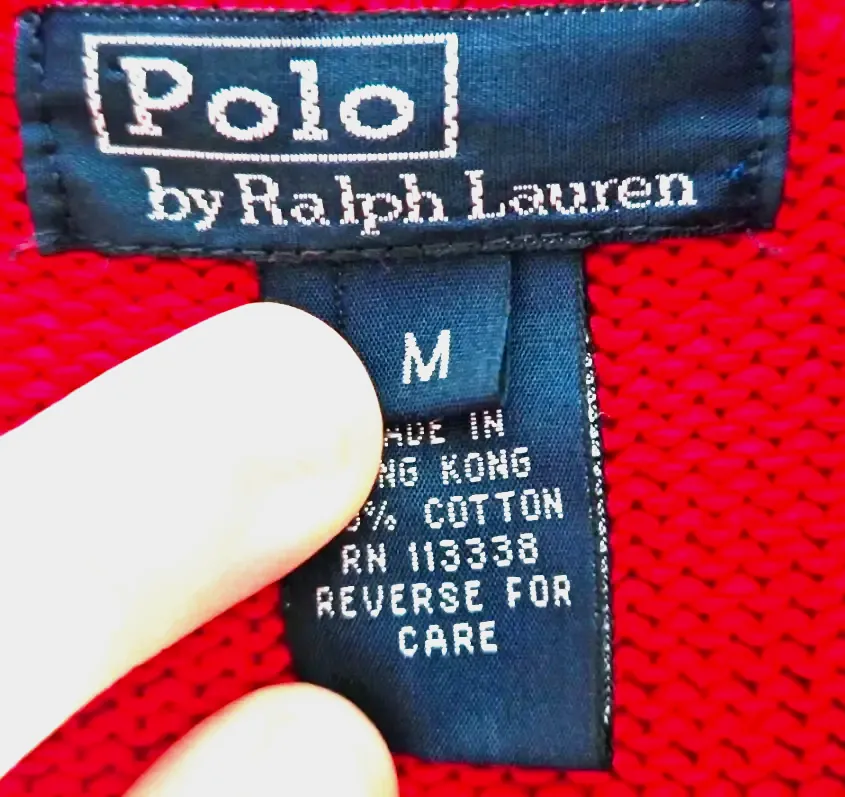 Pull Ralph Lauren rouge demi-zip taille M 100% coton – Ralph Lauren – rouge – taille M 5