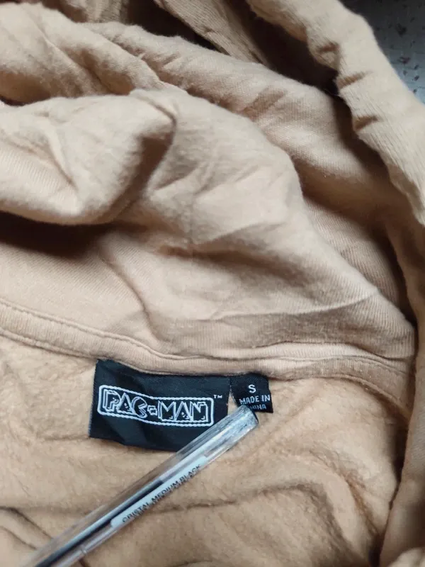 Sweat à capuche Pac-Man beige et tigre japonais 🐯 – Pac-Man – taille S / 36 / 8 4