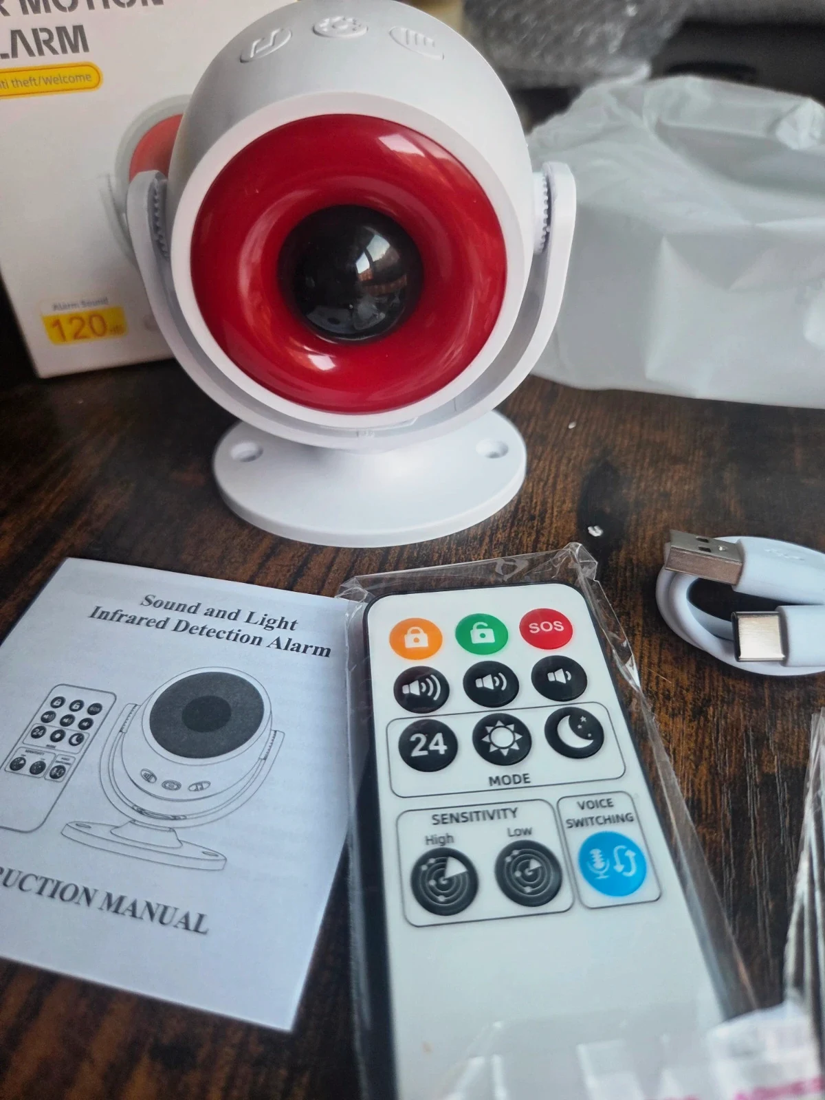 Alarma con Sensor de Movimiento PIR y Mando a Distancia (Nuevo a estrenar)
