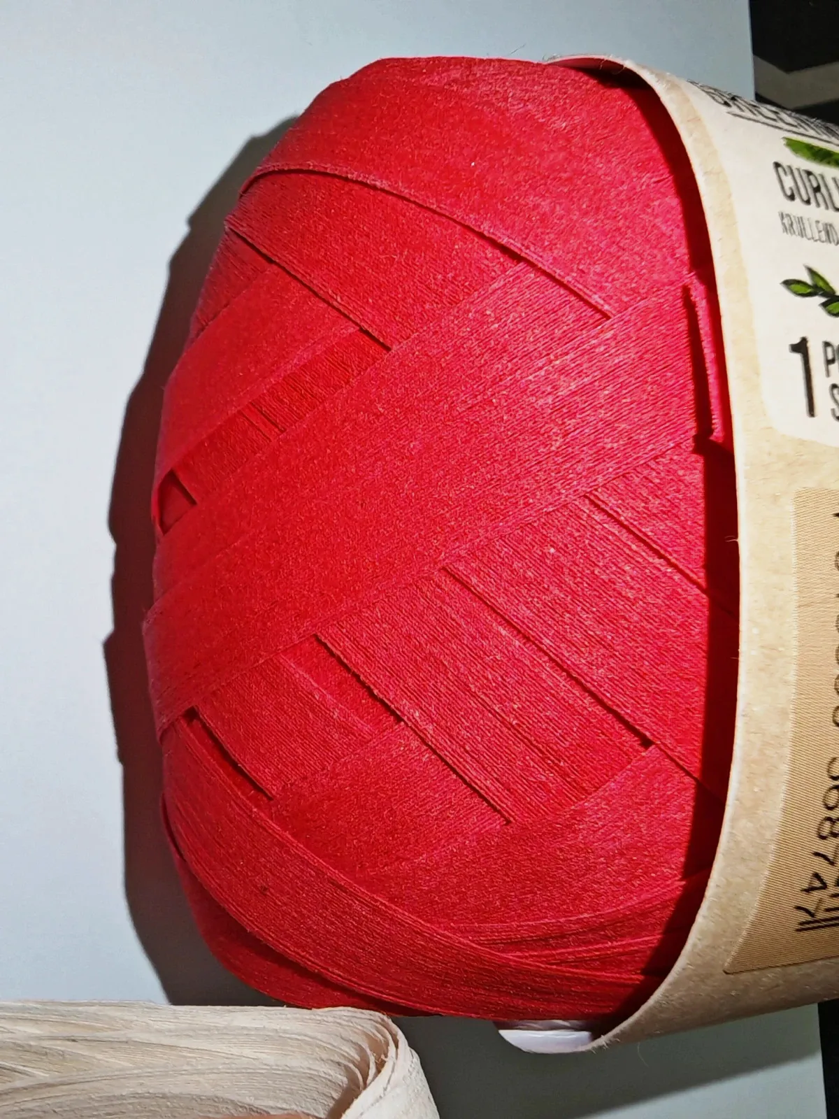 Lot de 5 rubans à boucler Greenminds 12 m – Rouge, rose et crème – Neufs – greenminos 5