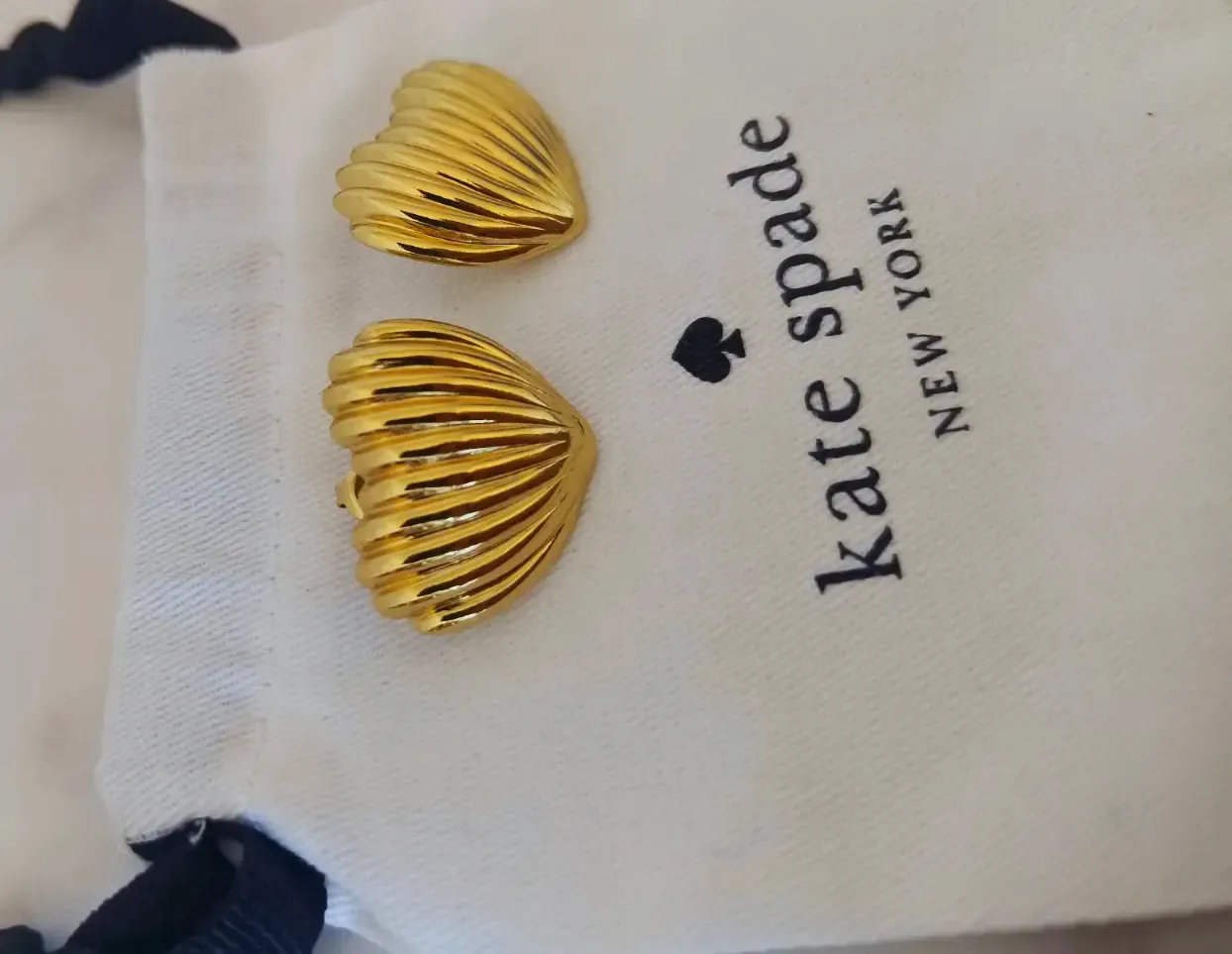 Boucles d'oreilles kate spade coquillage doré – kate spade – doré – taille Taille unique 2