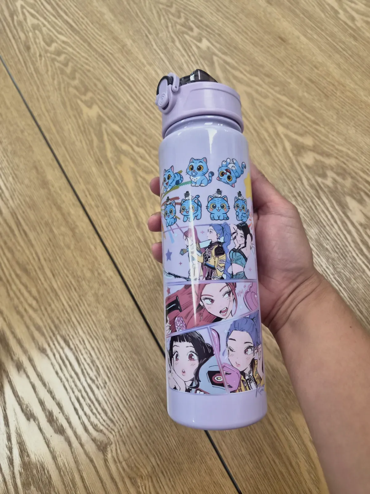 Gourde isotherme violette motifs Huntrix K-Pop – Kpop 3