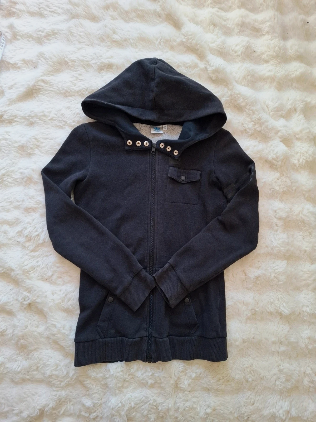 Gilet / Sweat Zippé à Capuche Adidas Noir T.34 / S