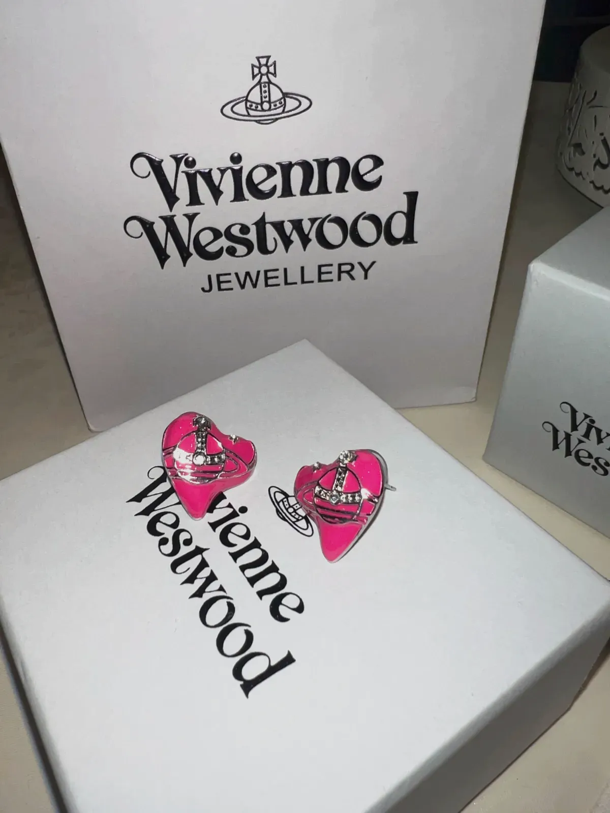 Boucles d'oreilles cœur Vivienne Westwood rose – Vivienne Westwood – rose – taille Taille unique 2