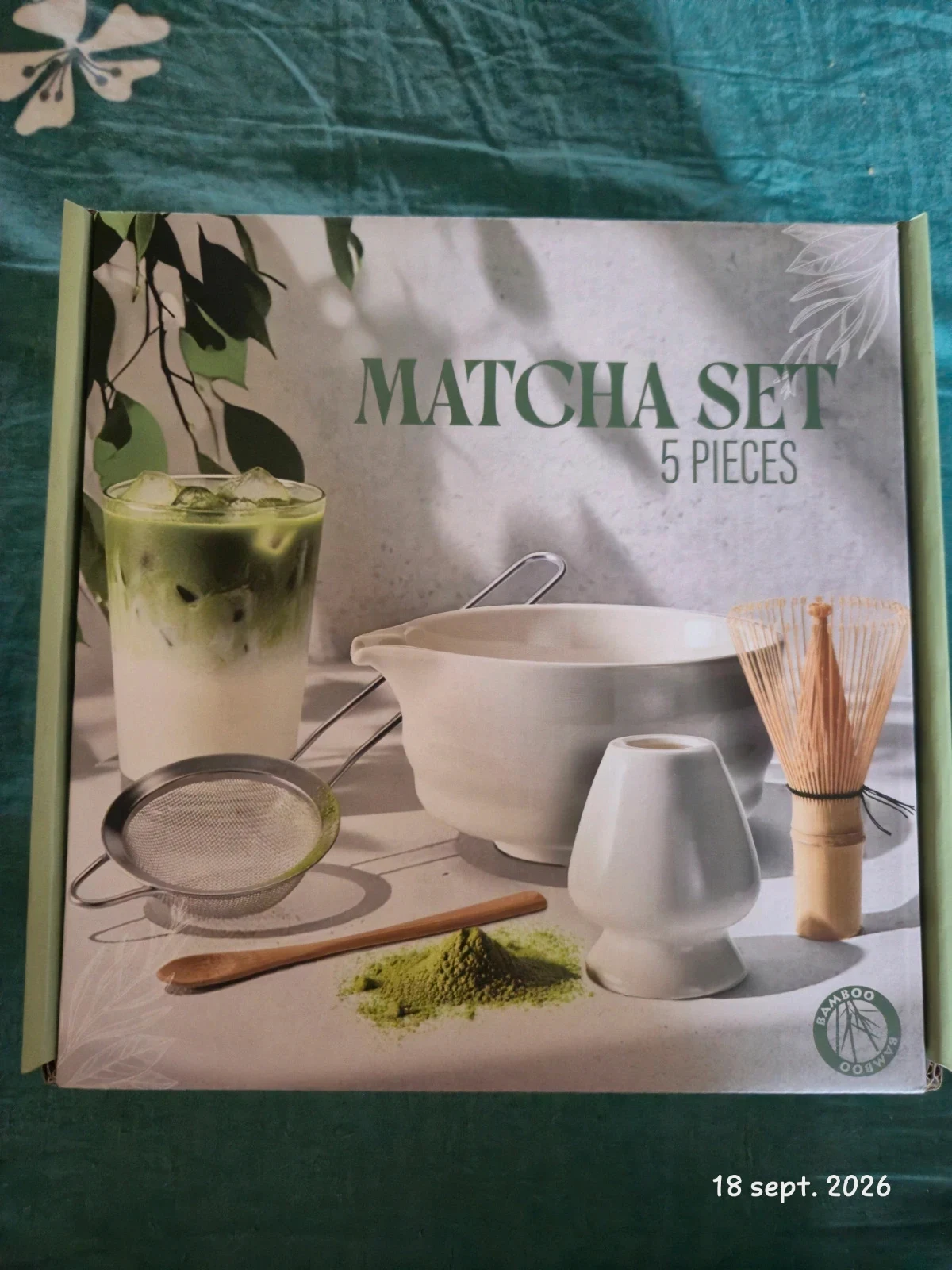Service blanc matcha 5 pièce