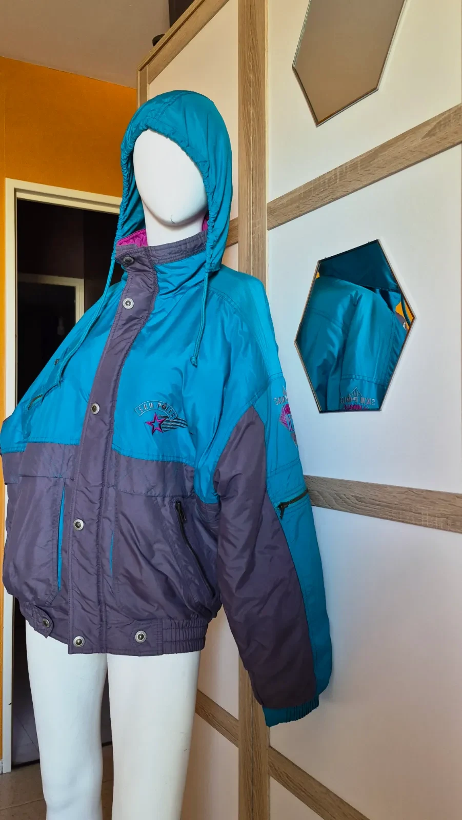 Veste de ski vintage Ski Poles – Ski Poles – taille 4XL