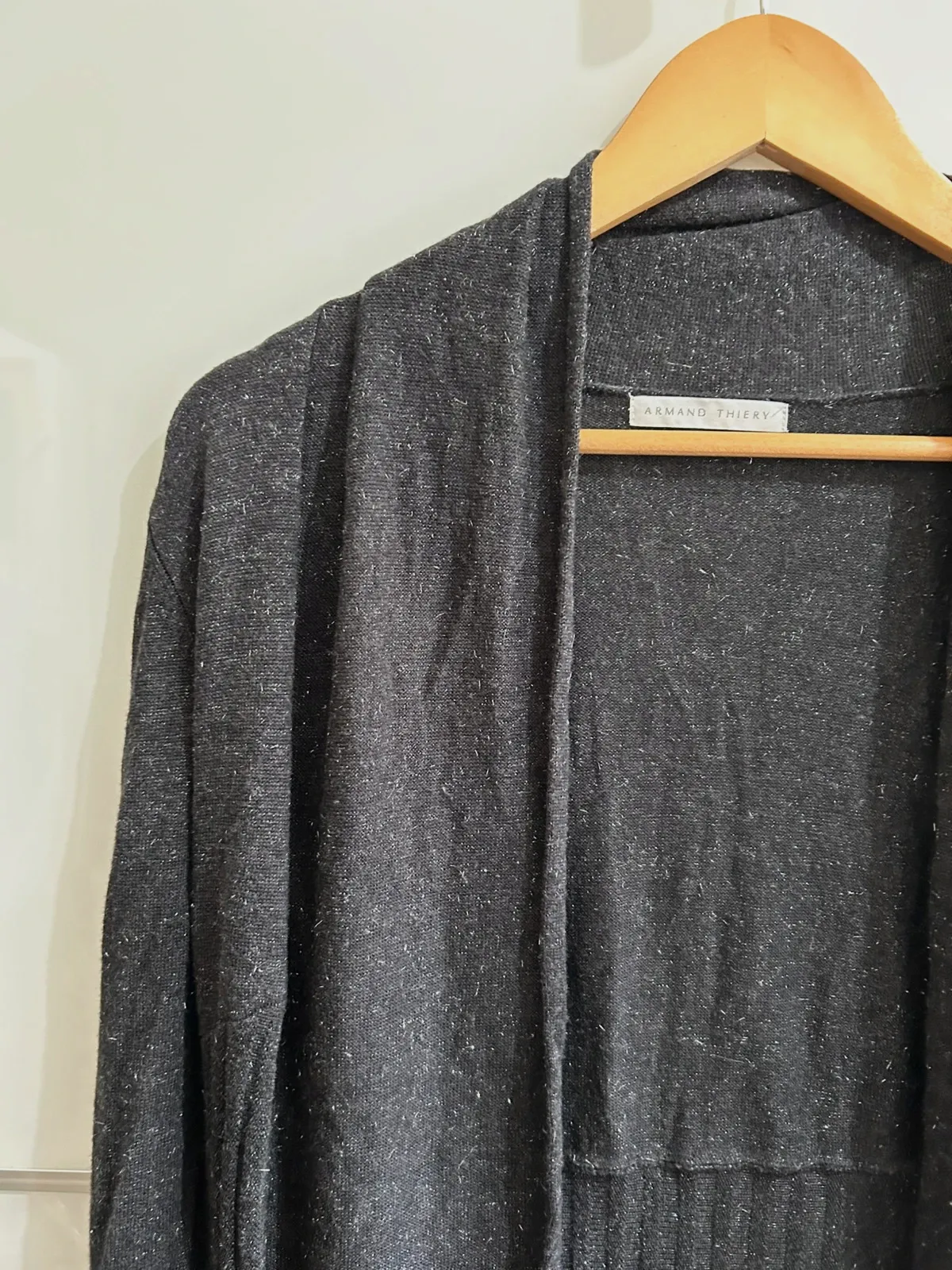 Cardigan long Armand Thiery M viscose fluide noir chic – Armand Thiery – taille M / 38 / 10 2