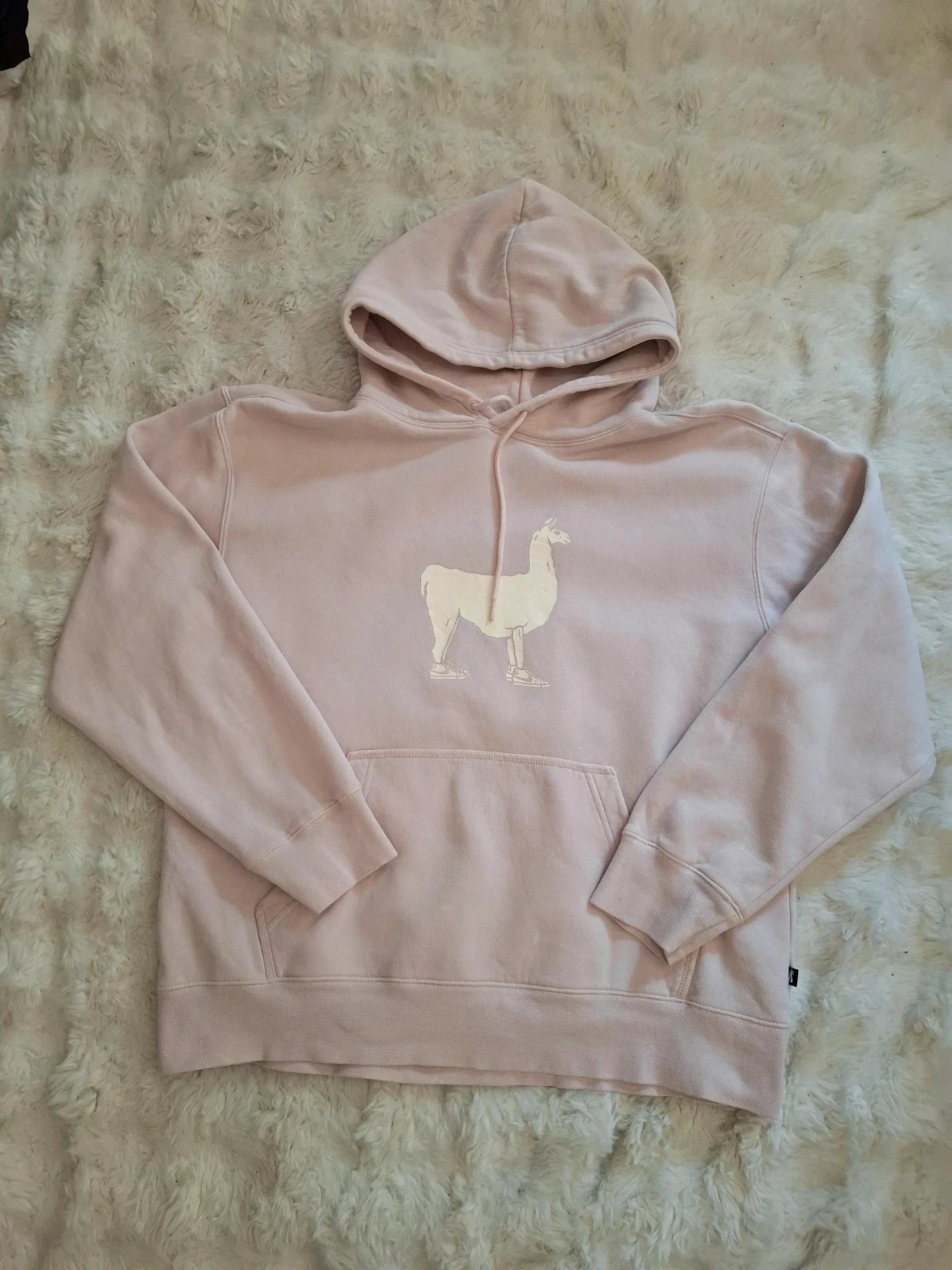Sweat à capuche rose Nike SB lama graphique brodé taille L
