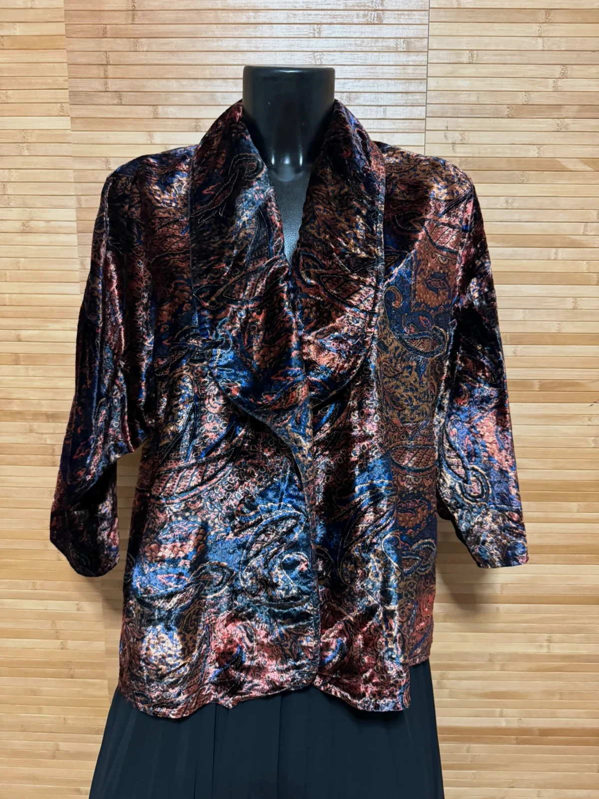 Divino blazer vintage de terciopelo, oversize talla única 😍