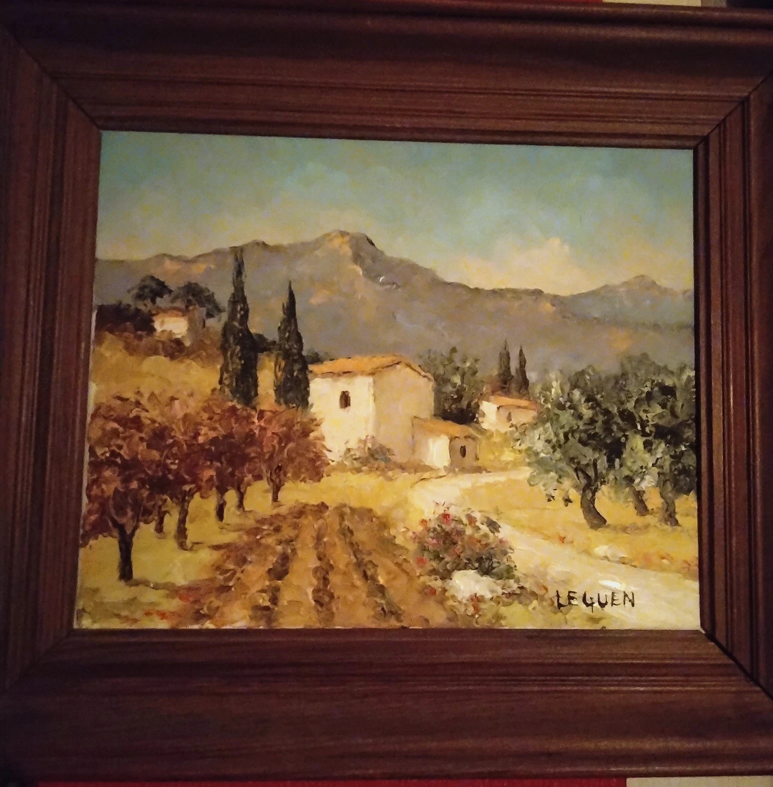 Lot de 2 tableaux encadrés – Renoir & Le Guen – décoration vintage