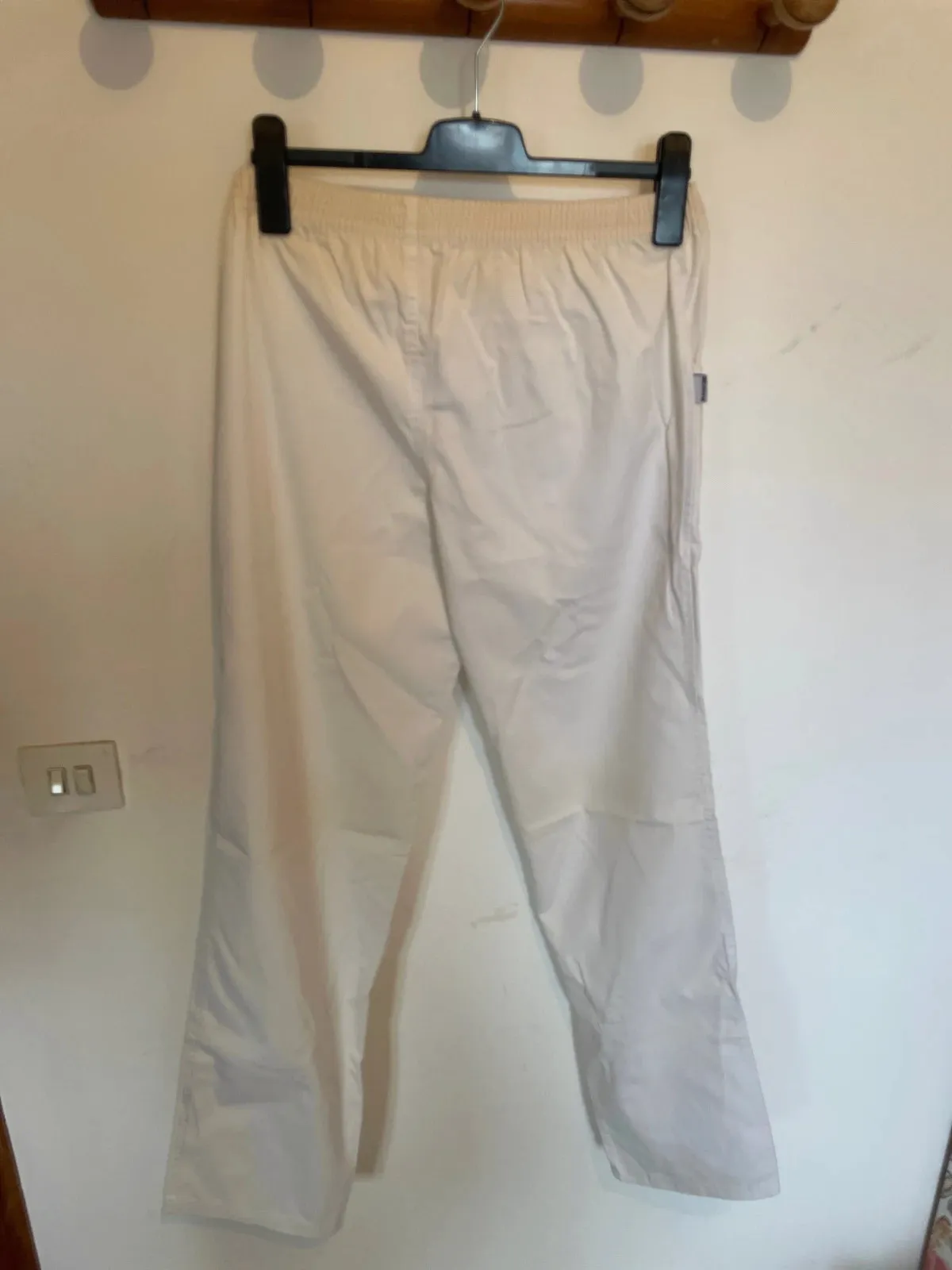 Pantalón blanco uniforme sanitario - Auxiliar de enfermería - Talla L – MONZA – taille L / 40 / 12 4