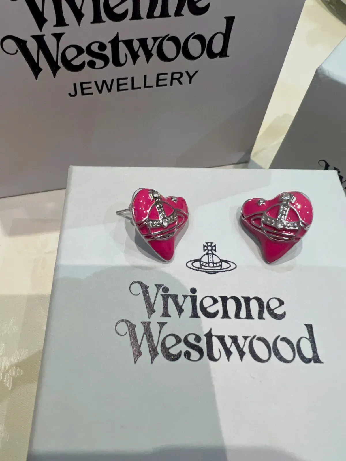 Boucles d'oreilles cœur Vivienne Westwood rose – Vivienne Westwood – rose – taille Taille unique 9
