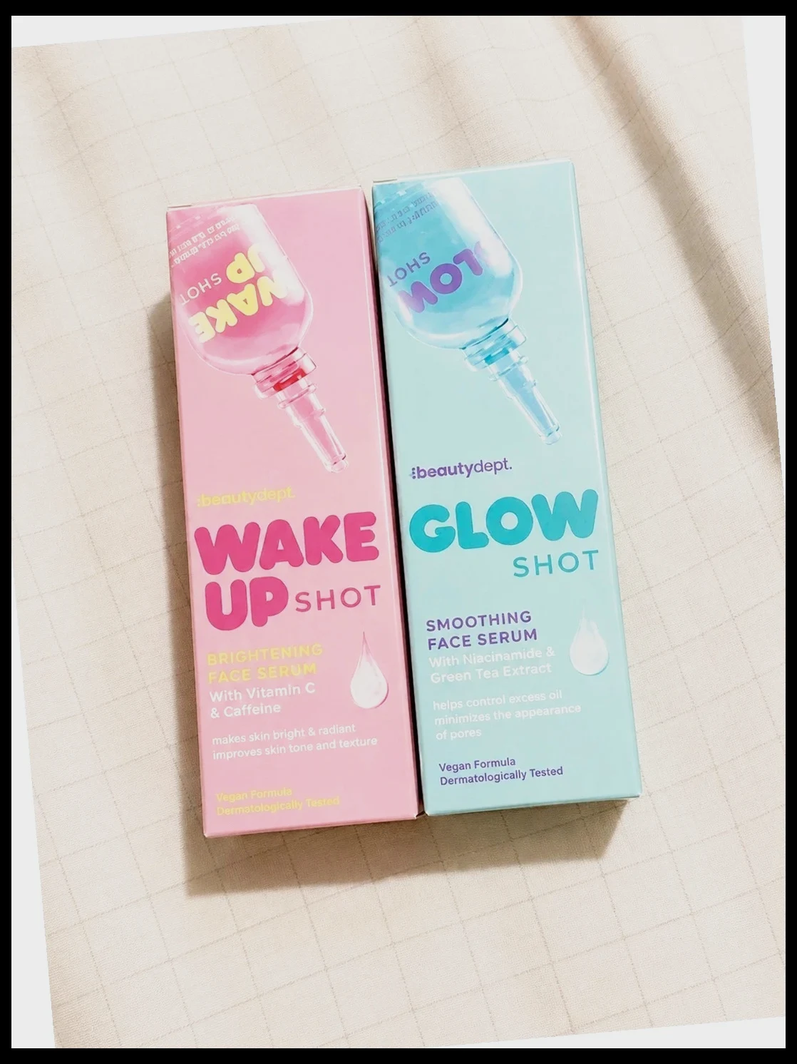 2 sérums visage Beauty Dept Lot