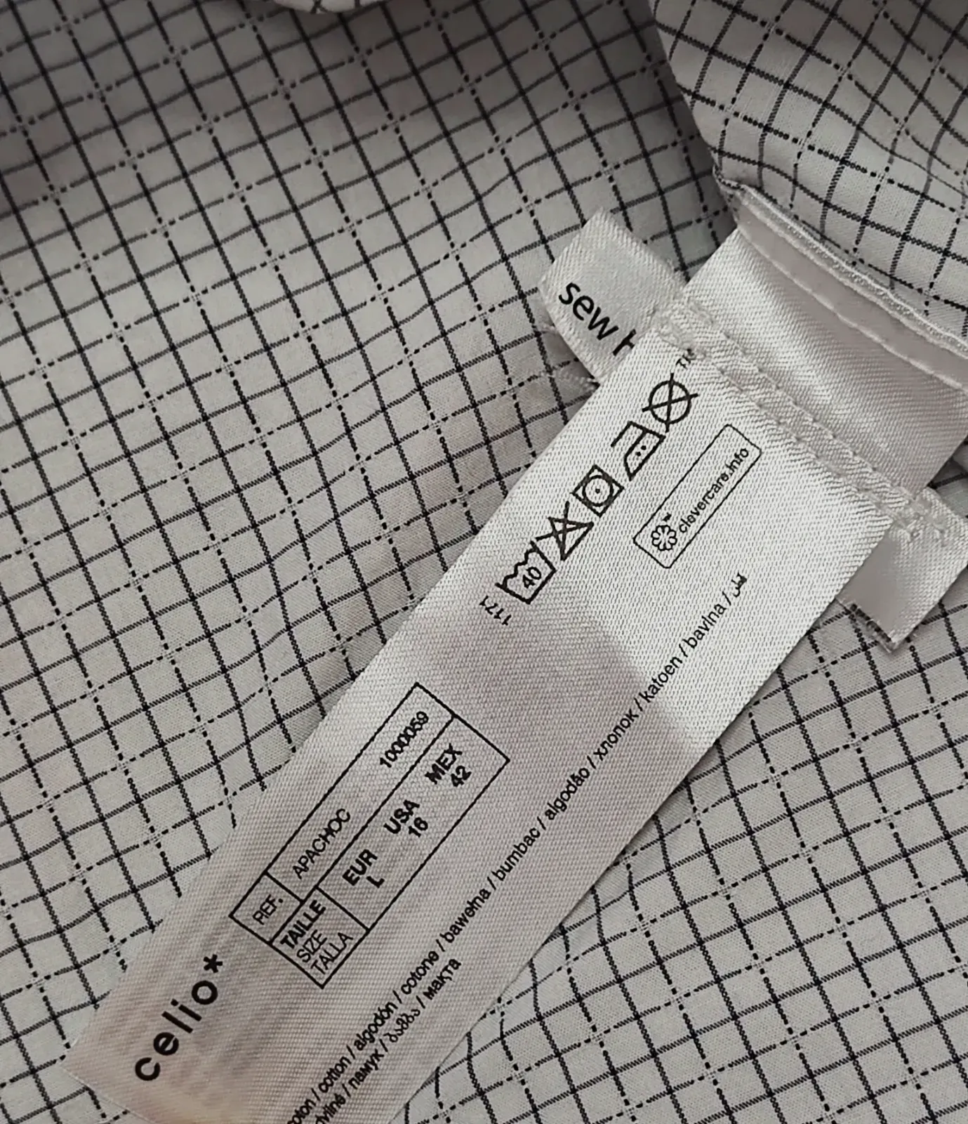 Chemise à carreaux Celio Slim Fit – Celio – taille L 5