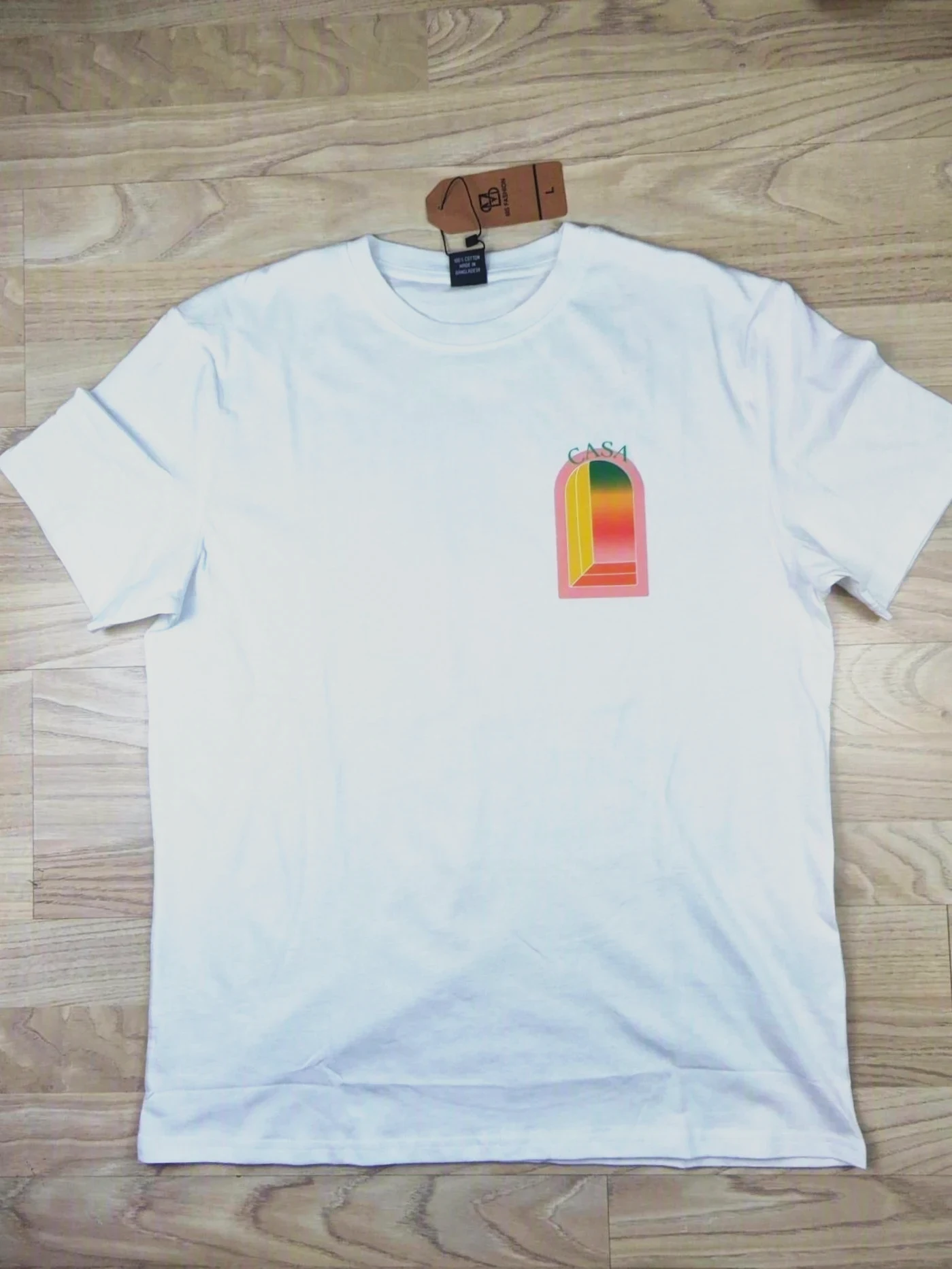 T-shirt Blanc Graphique Casa Goyave - Taille L