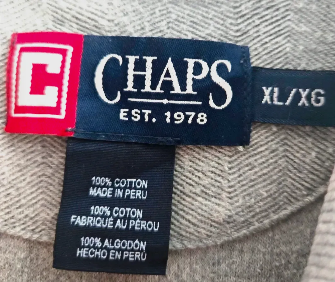Polo gris Chaps taille XL 100% coton – Chaps – marron – taille XL 5