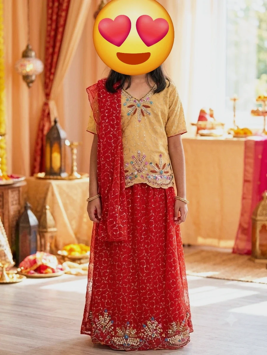 party wear indien Pakistani lehnga kurty for 10 to 12