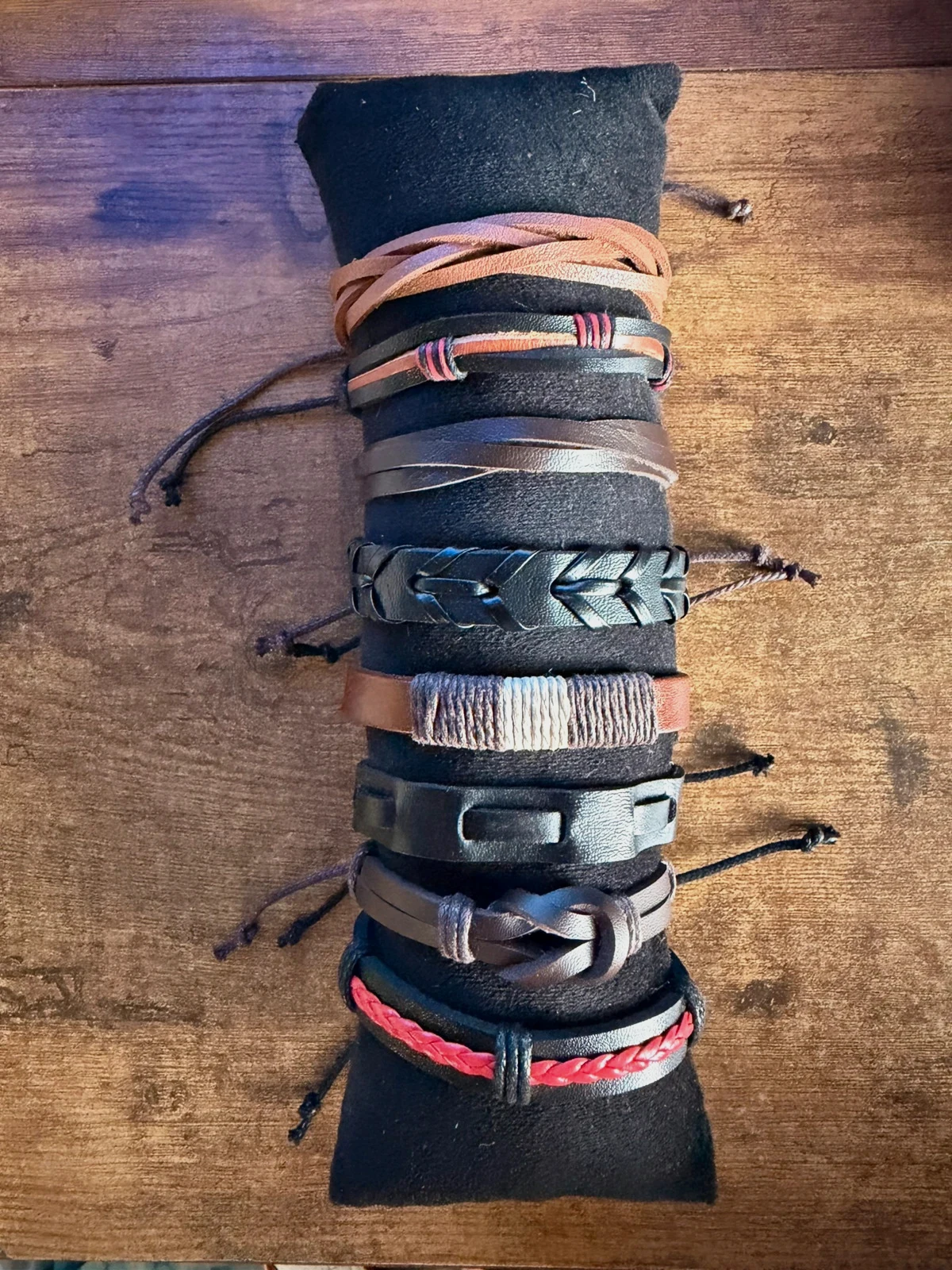 Lot de 8 bracelets ajustables et réglables – cordon coulissant
