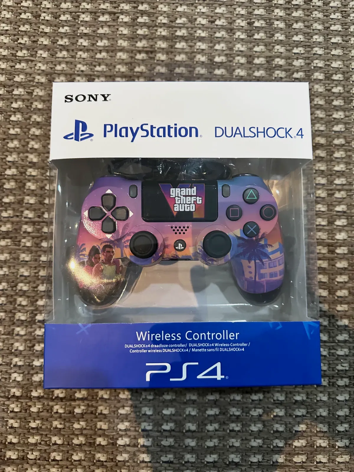 Manette ps4 gta 6 – Sony – rose et bleu violacé 2