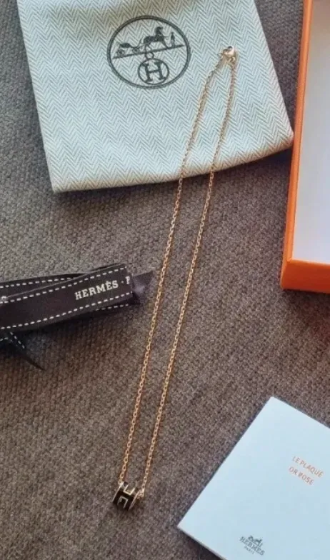 Collier Hermès chaîne fine or rose – Hermès – or rose – taille Taille unique 5
