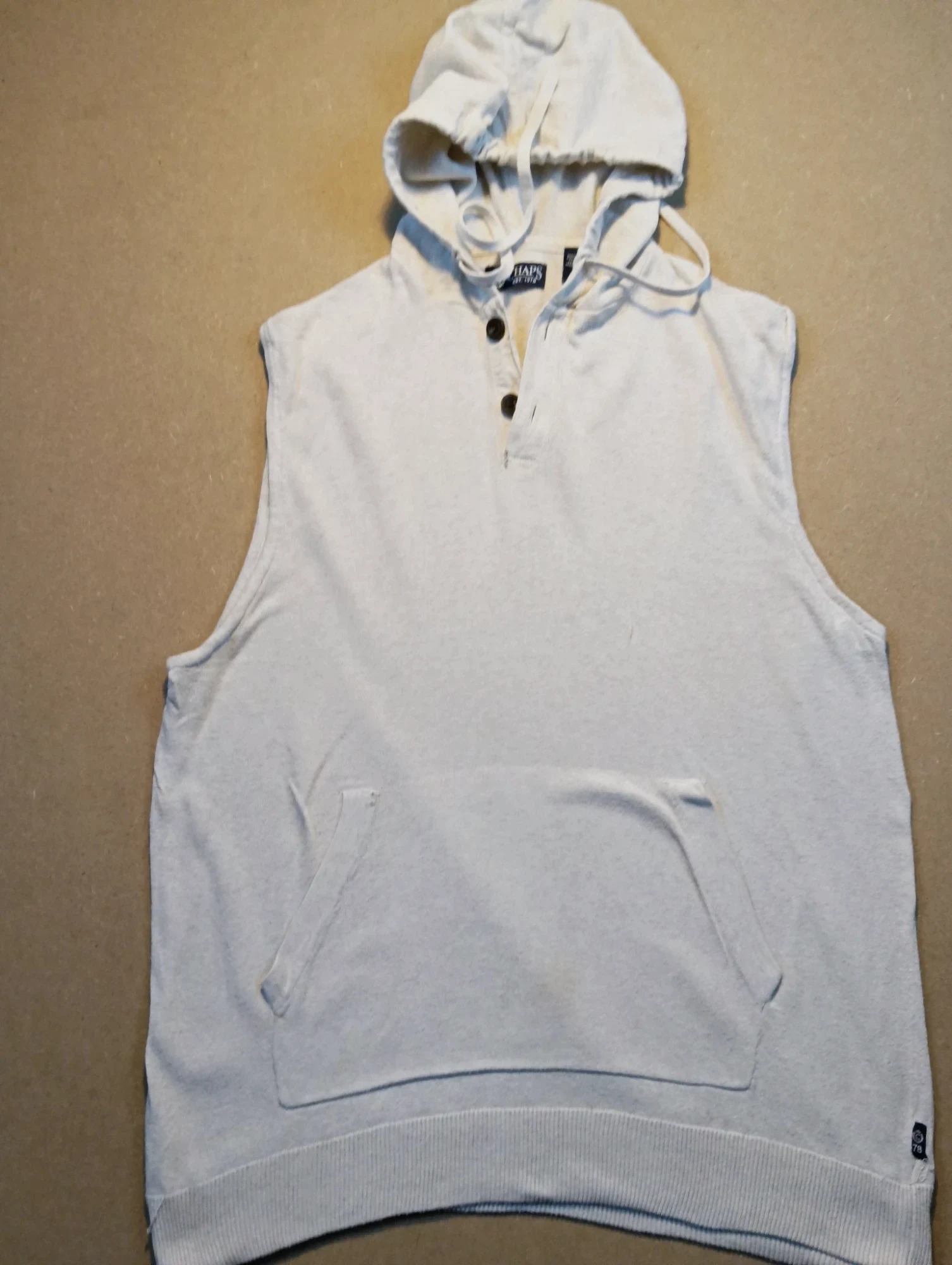 Débardeur à capuche Chaps écru