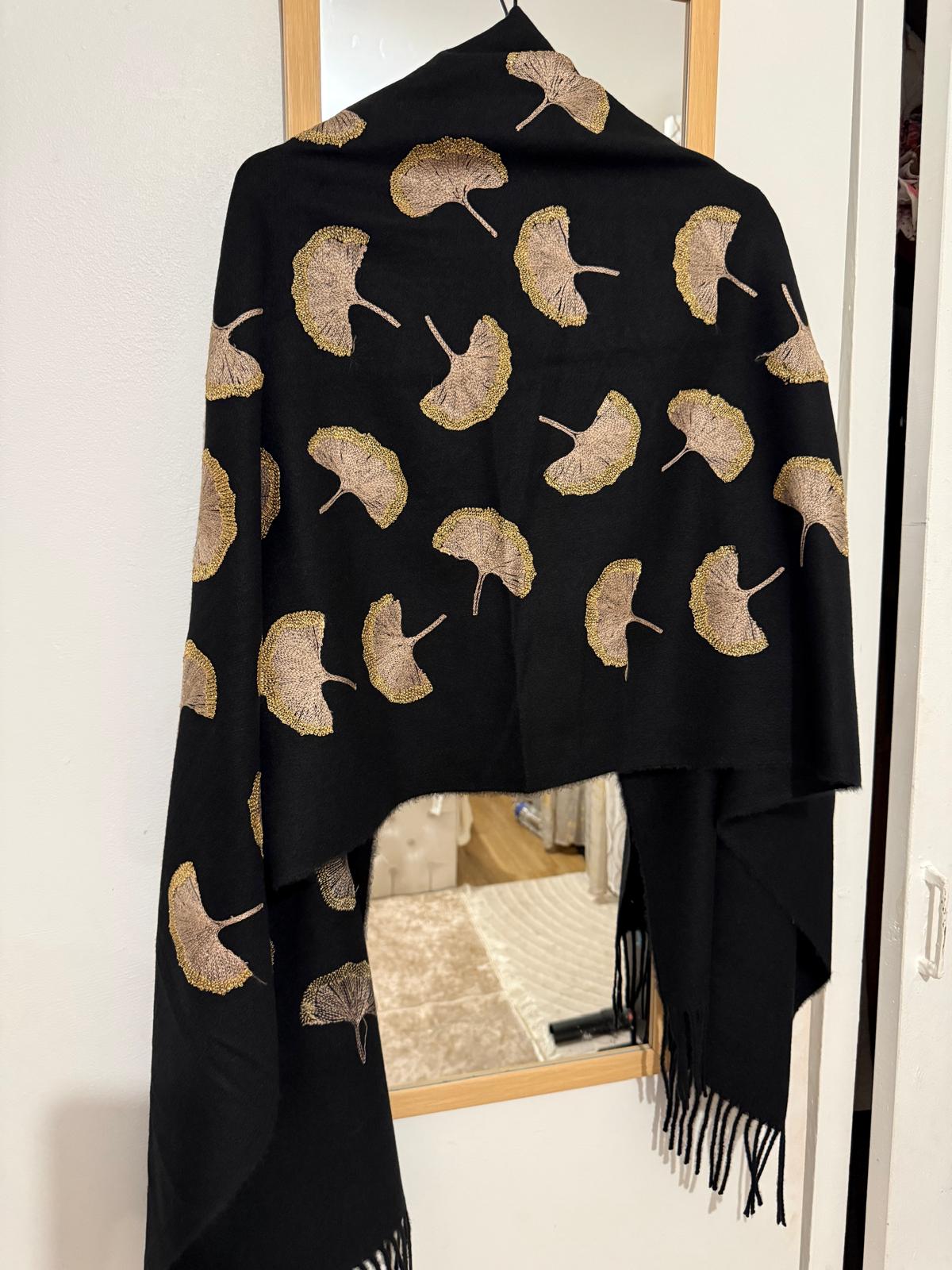 Écharpe cachmere jacquard brodé bohème  – Cachmere – taille Taille unique 3