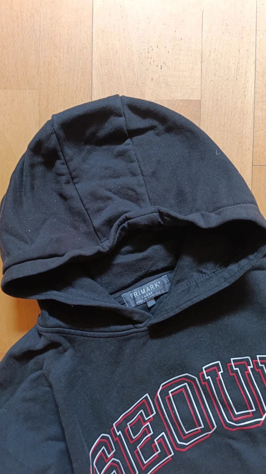 Sudadera negra capucha – Primark – taille L 5