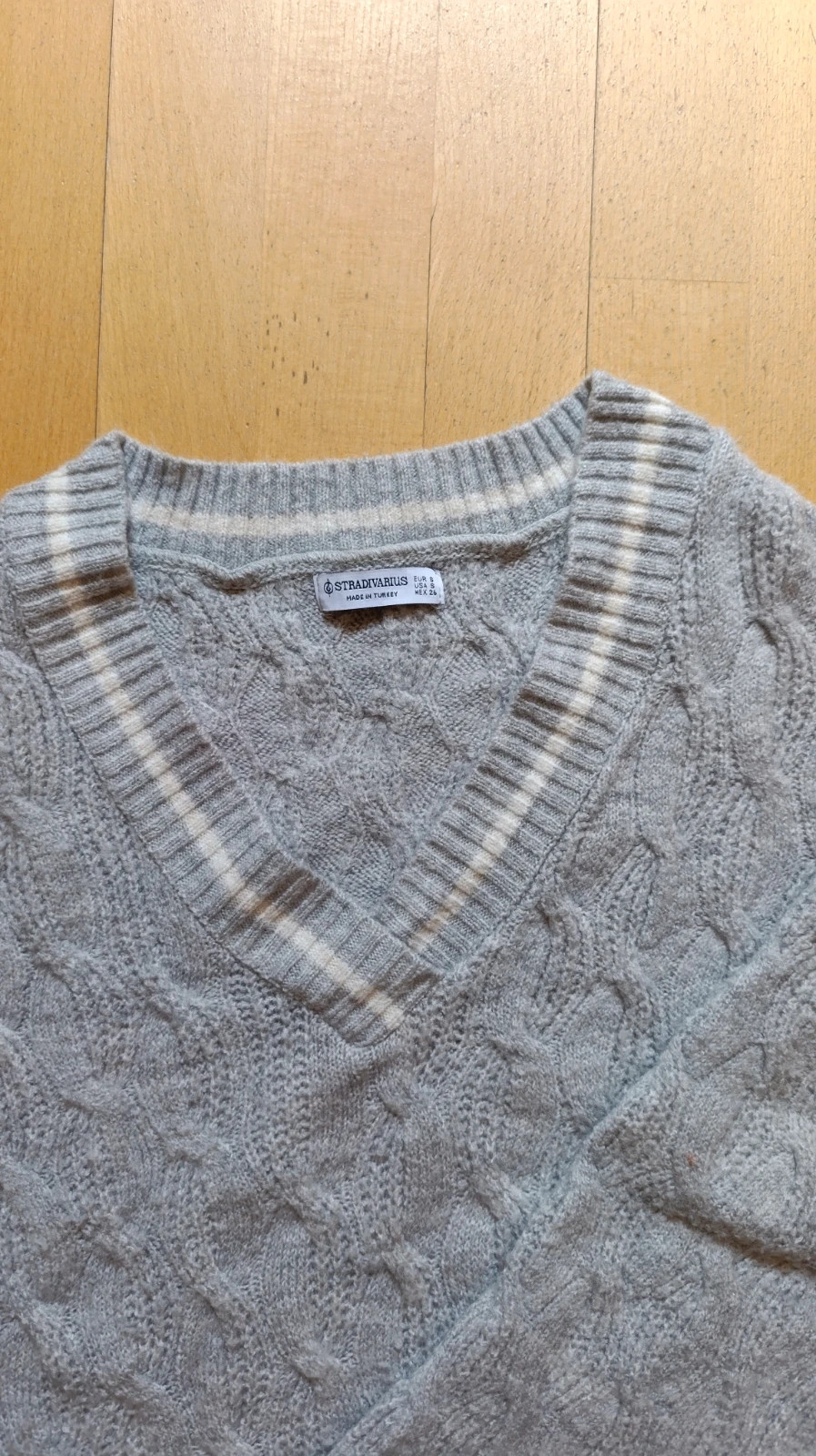 Jersey oversize gris – Stradivarius – taille S / 36 / 8 3