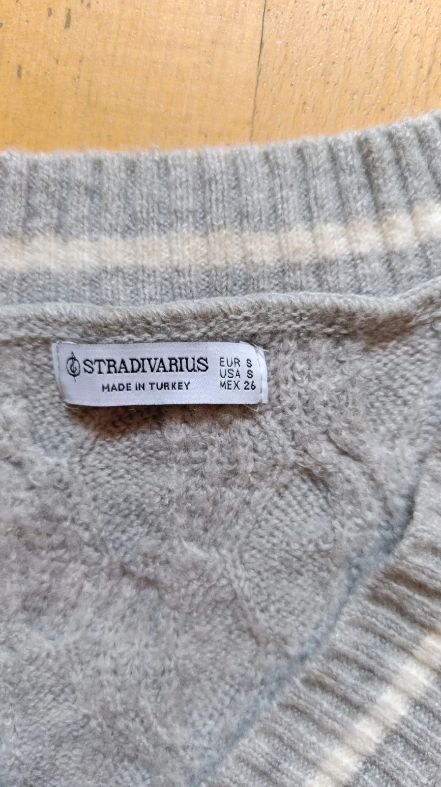 Jersey oversize gris – Stradivarius – taille S / 36 / 8 4