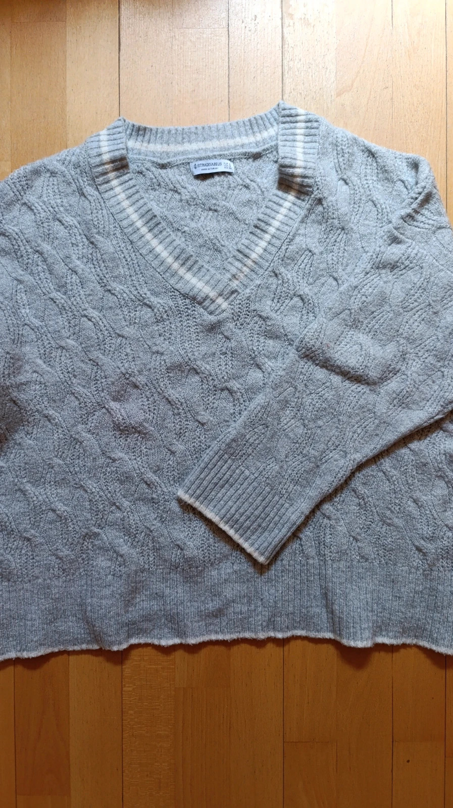 Jersey oversize gris – Stradivarius – taille S / 36 / 8
