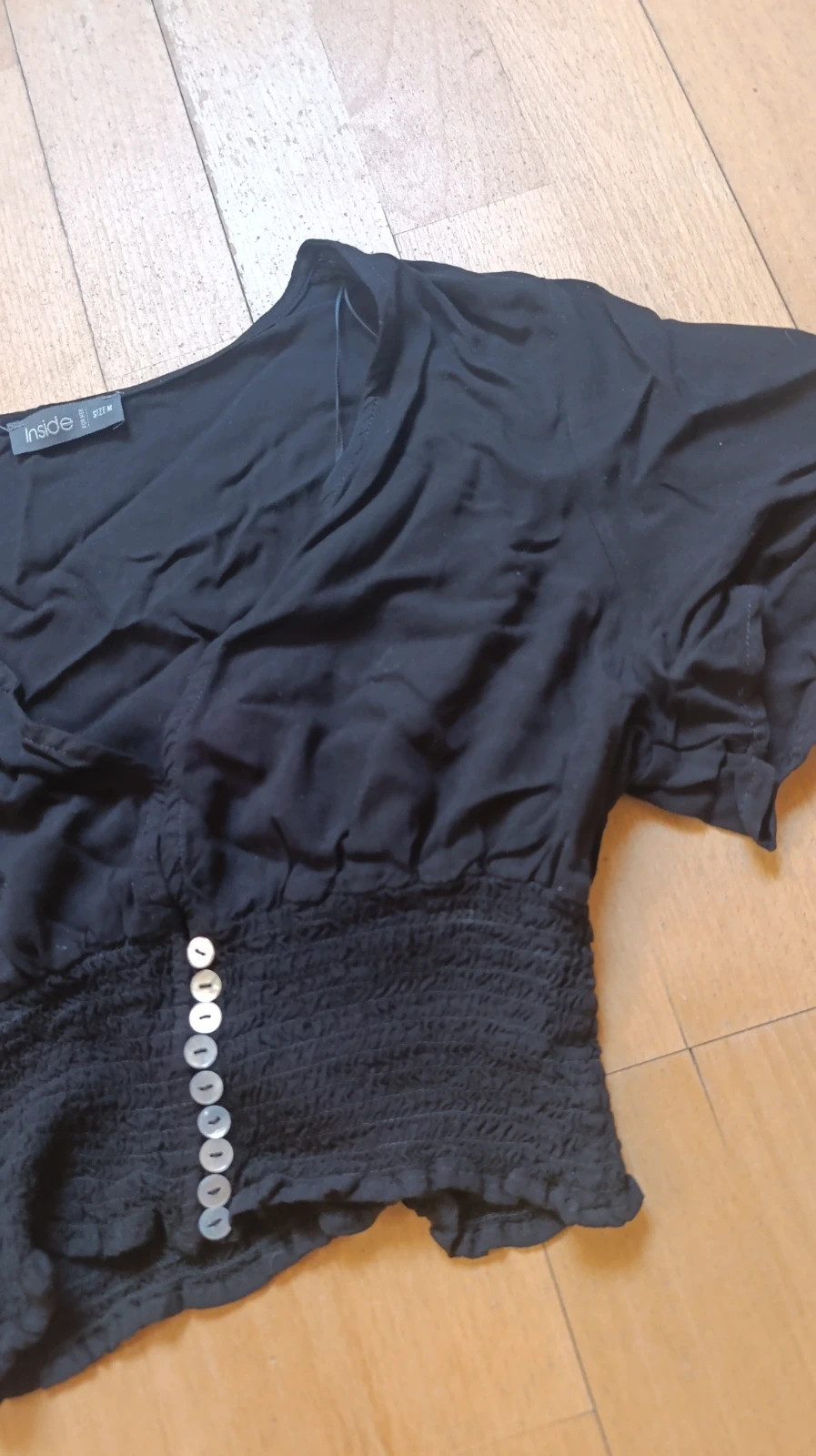 Blusa negra – Inside – taille M / 38 / 10 2