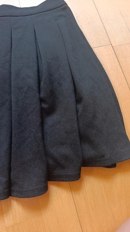 Falda tablas negra – Shein – taille S / 36 / 8 4