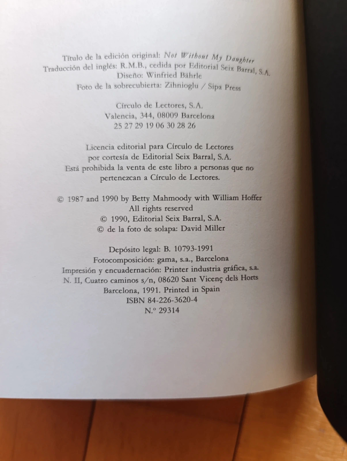 Libro No sin mi hija 3