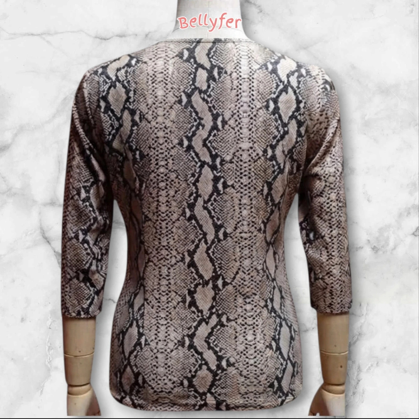 Blusa con estampado de serpiente – Local – taille L / 40 / 12 3
