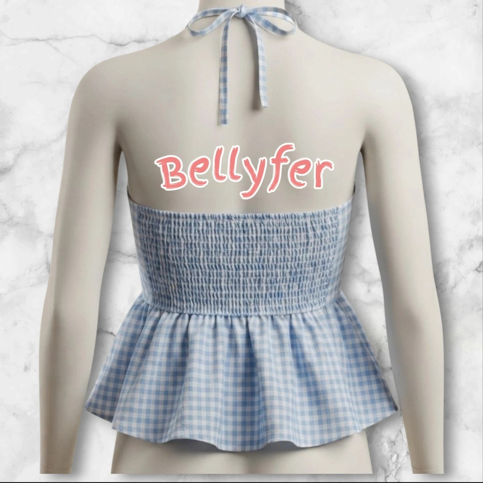 Top con lazo ajustable / halter – M-Made in Italy – taille L / 40 / 12 3