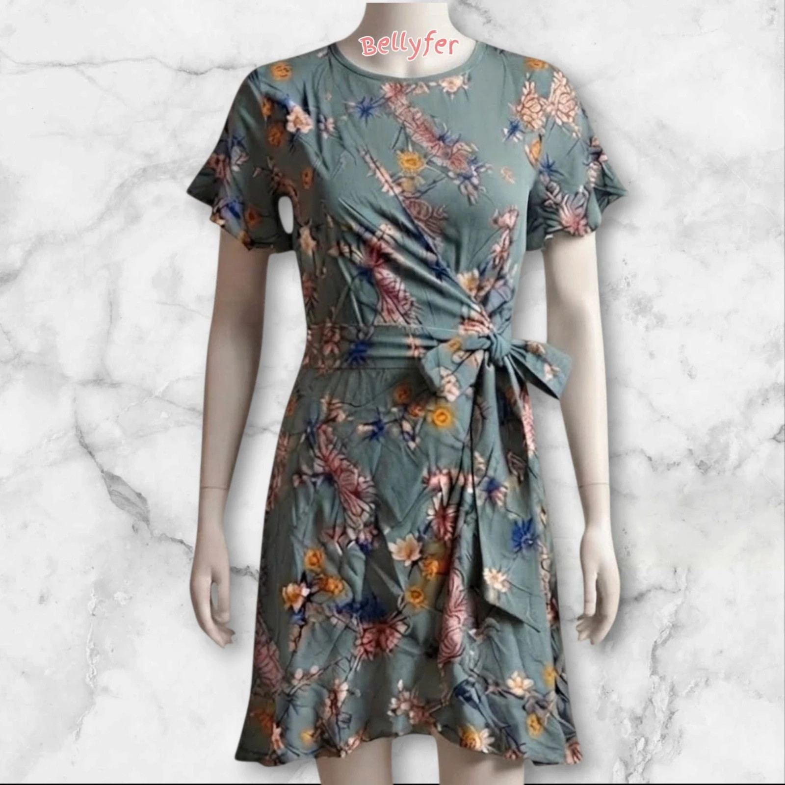 Vestido cruzado floral