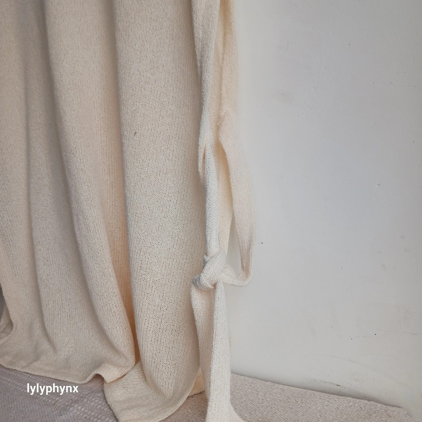Pulls sans manches en maille écru / crème Liens à nouer Taille S – H&M – taille S / 36 / 8 4