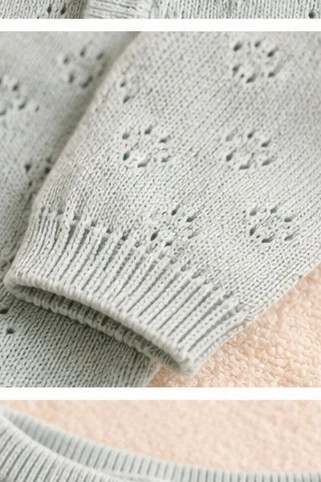 Ensemble bébé mixte tricot C&A vert d’eau – Taille 1/3 mois – C&A – taille 1-3 mois / 56 cm 4