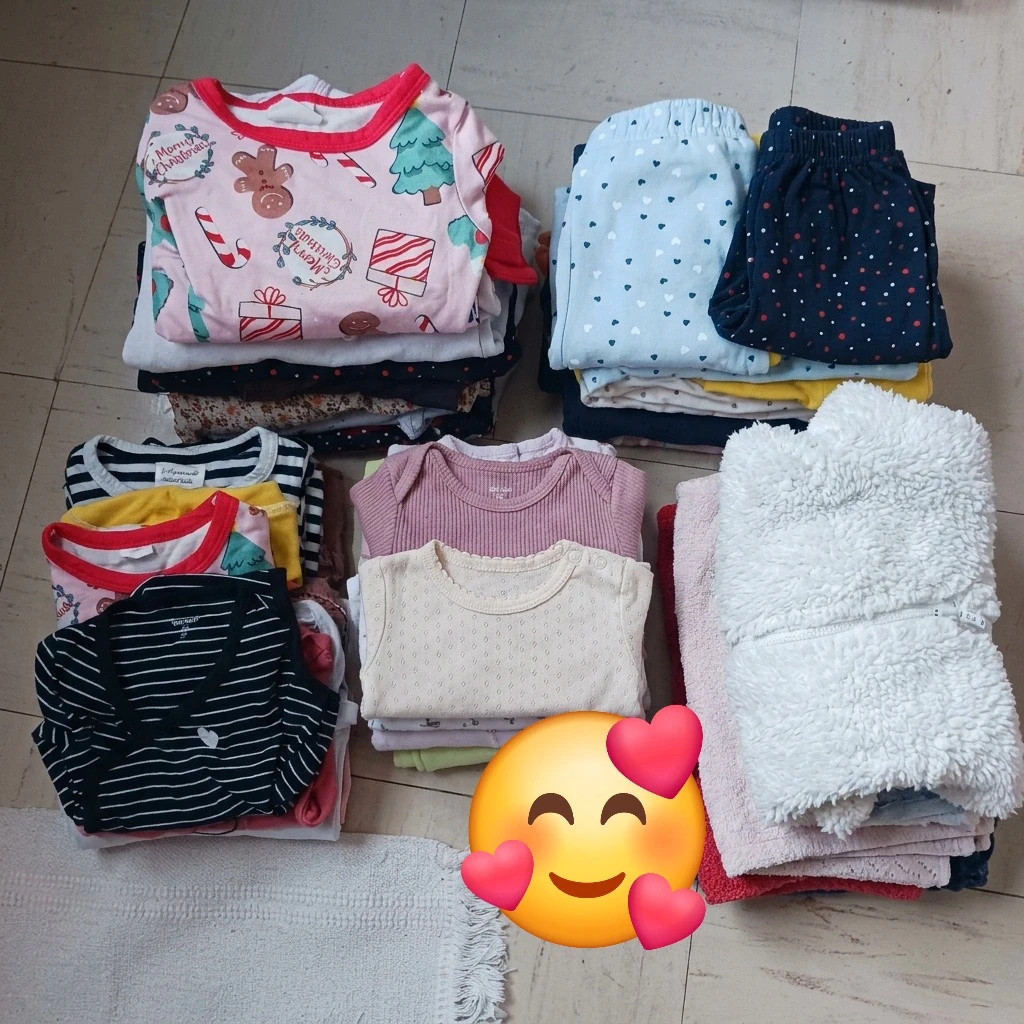 🌸 Super lot de vêtements bébé fille – taille 9 mois – environ 30 pièces 🌸