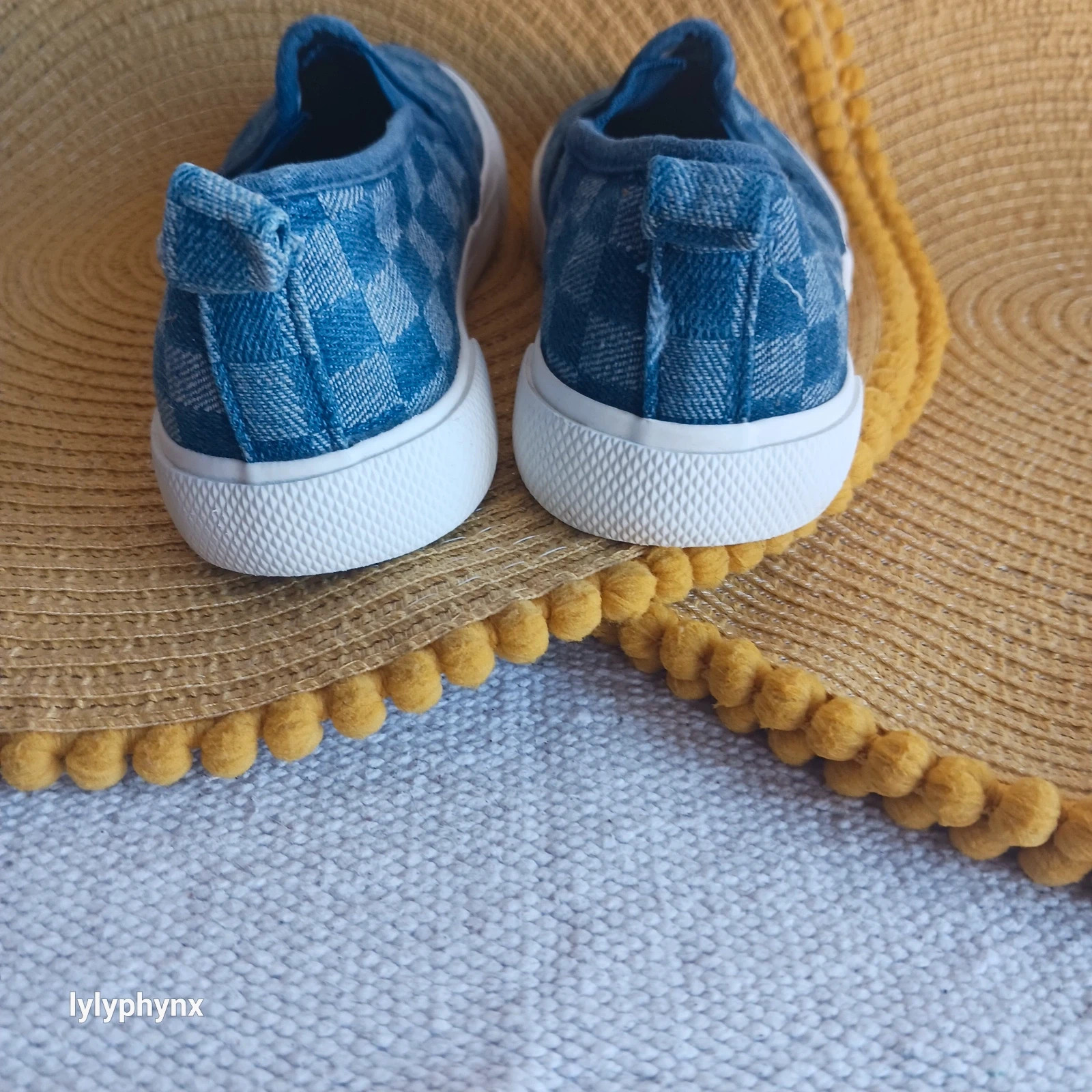 Baskets slip-on Kiabi à damier bleu – Kiabi – taille 29 4