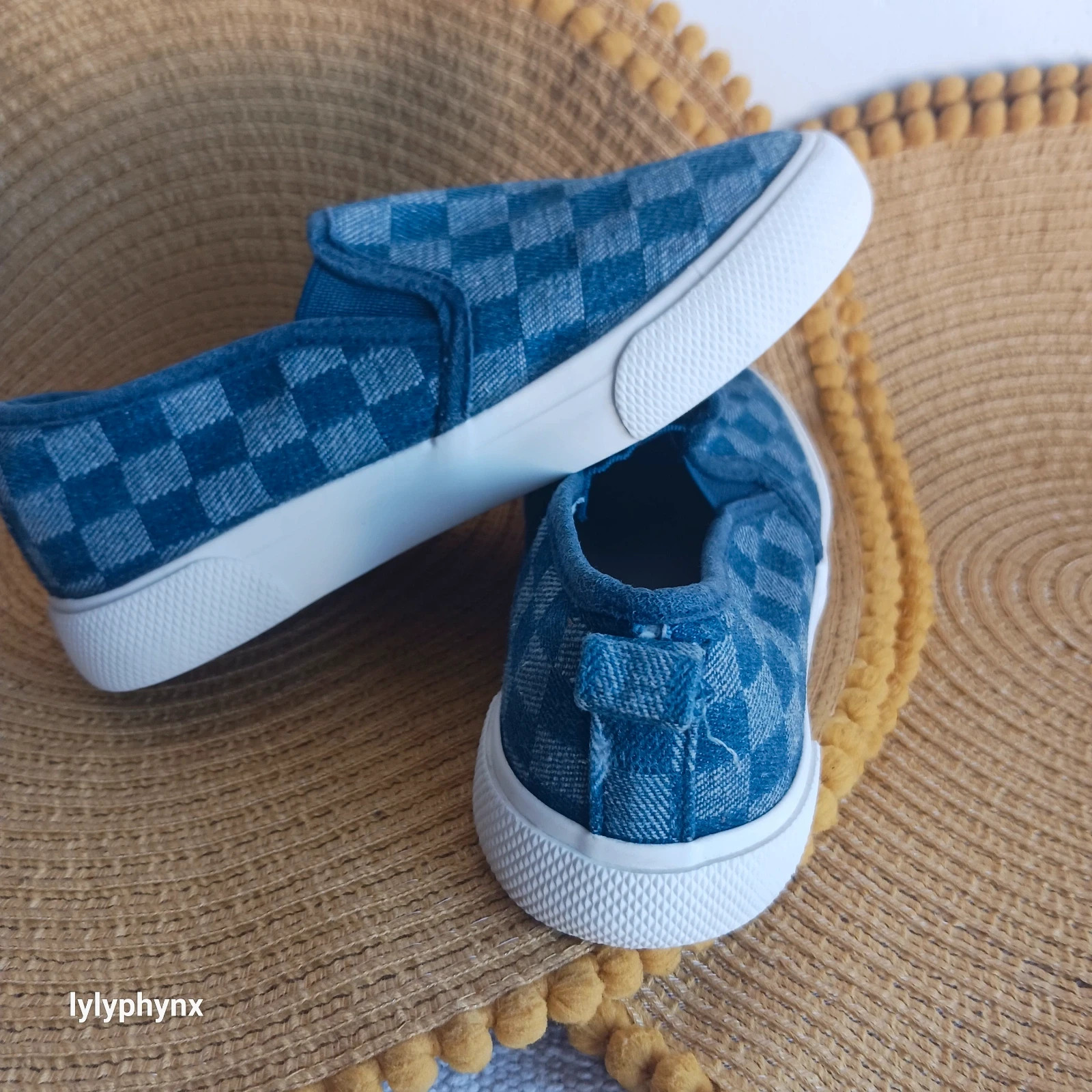 Baskets slip-on Kiabi à damier bleu – Kiabi – taille 29 3