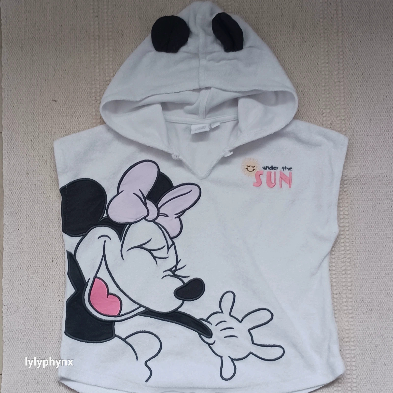 Cape de bain blanche Minnie Mouse Disney - 1 ans