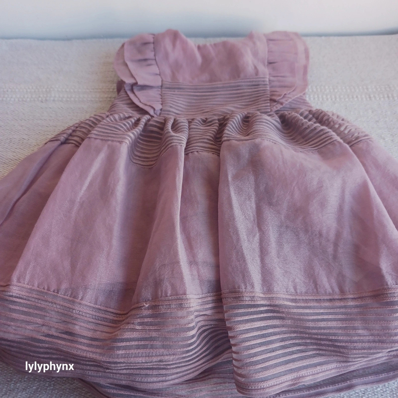 🌸 Robe bébé fille H&M rose poudré – taille 9-12 mois – H&M – taille 9-12 mois / 74 cm 2