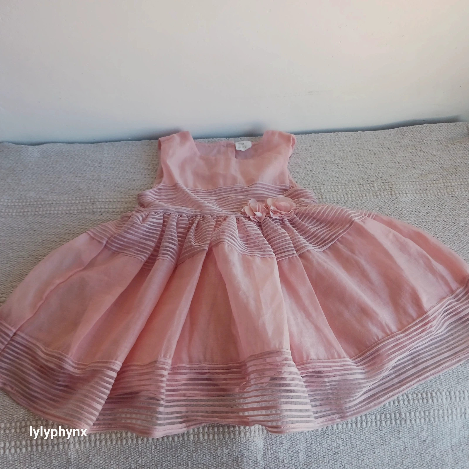 robe de cérémonie rose pâle H&M