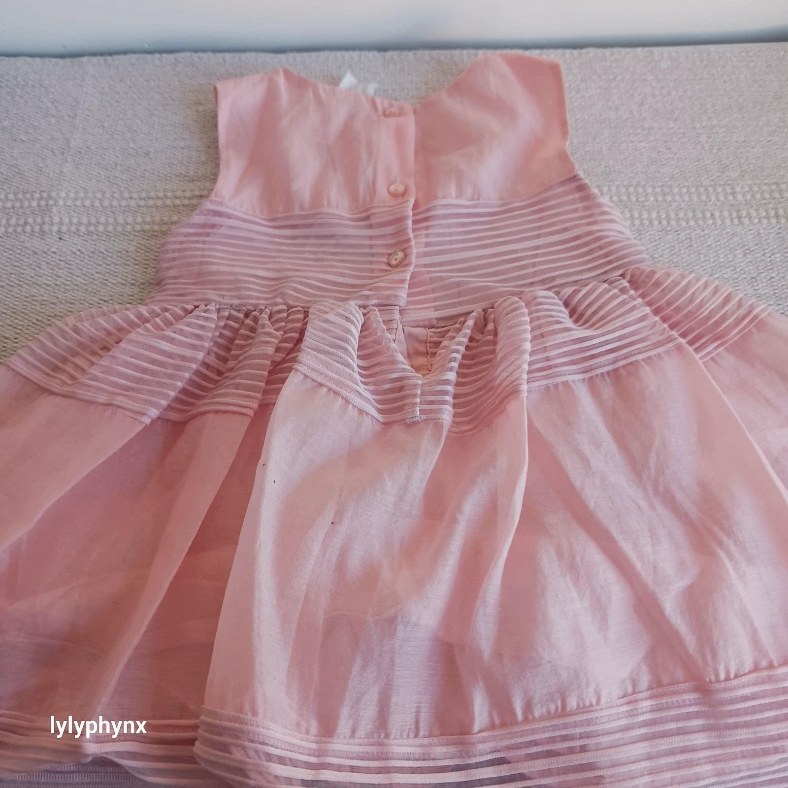 robe de cérémonie rose pâle H&M – H&M – taille 9-12 mois / 74 cm 3