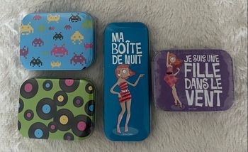 Lot de 4 Boîtes métal
