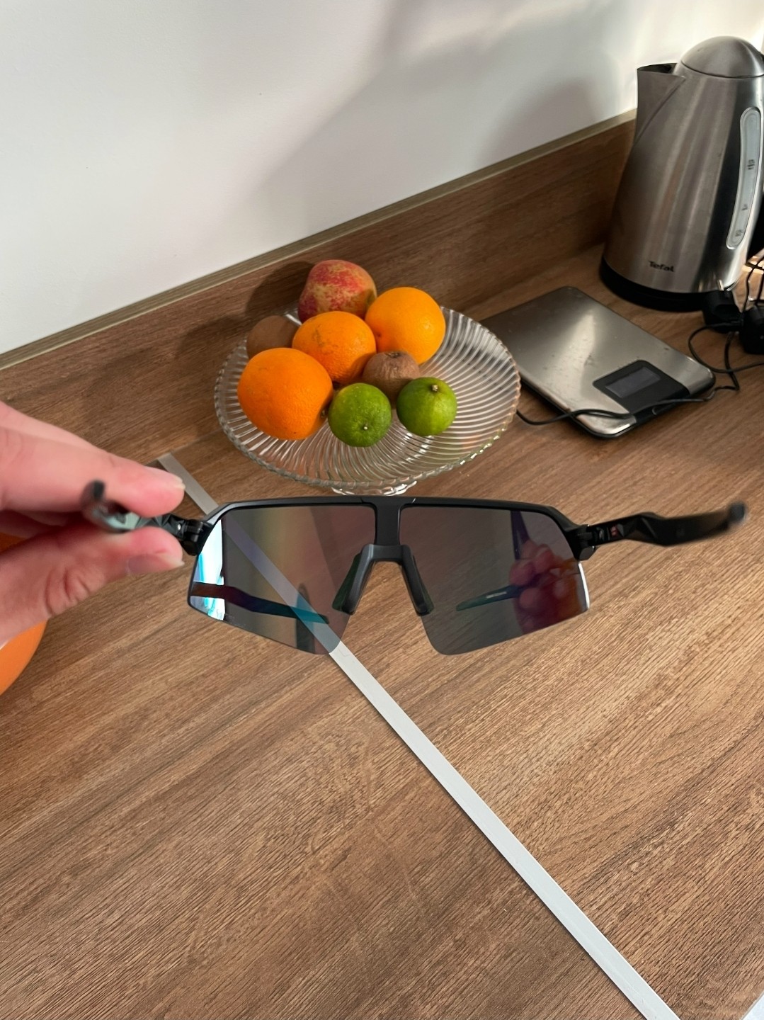 Lunettes de soleil sport miroir jaune 5