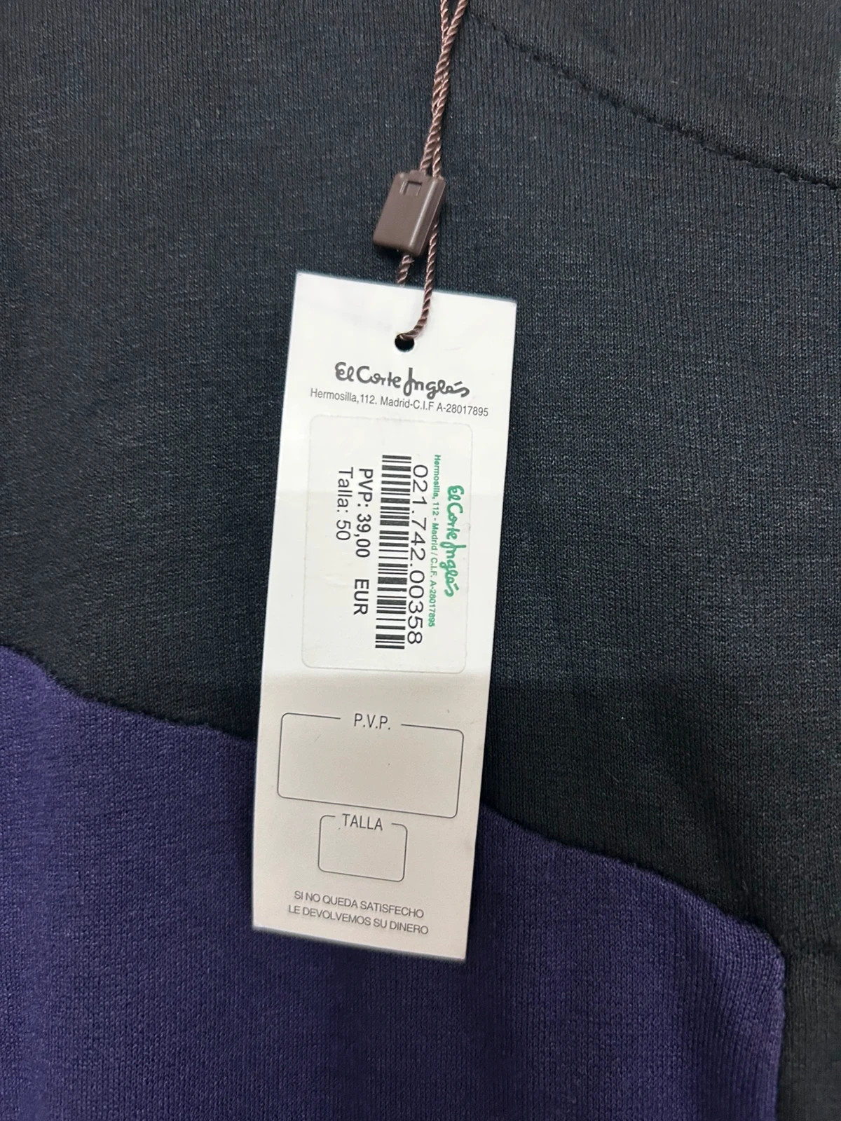 Vestido Zendra talla 50 – El Corte Inglés – taille 5XL / 50 / 22 3